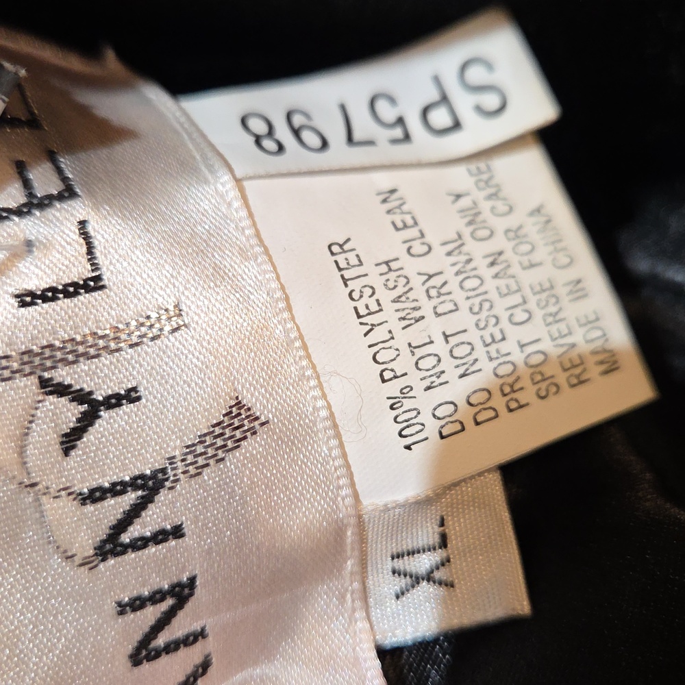 Nwot XL Anny Lee Black and Zirconia  Mini Dress Ballroom - Picture 14 of 17